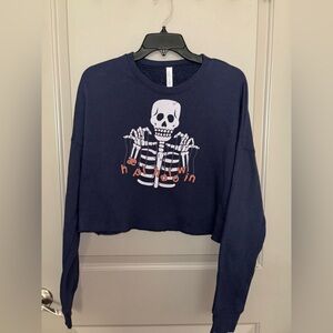 Happy Halloween Speech IPA cropped sweatshirt